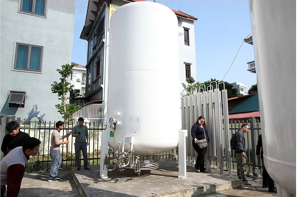 Hệ thống nguồn khí y tế tại Bệnh viện Đa khoa tỉnh Vĩnh Phúc