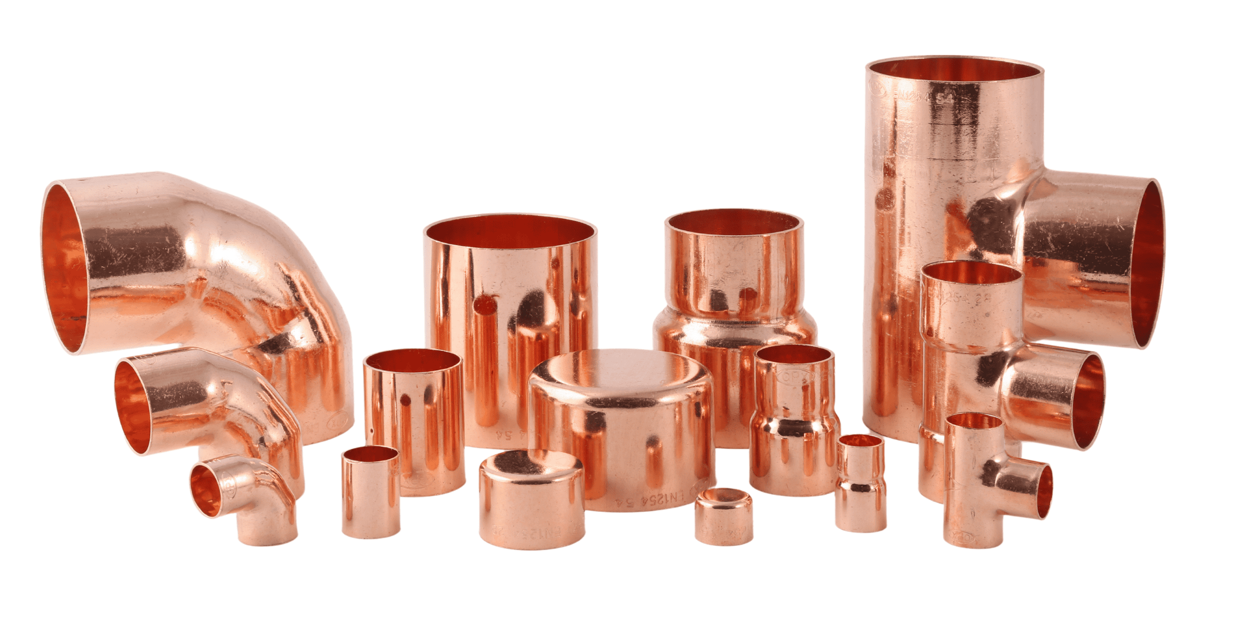 CPX degreased medical copper fittings